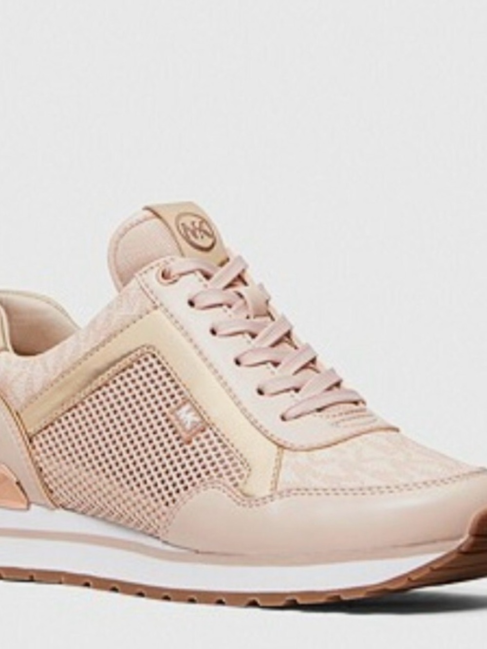 MICHAEL KORS Blush Pink Leather & Mesh Women’s Sneaker
